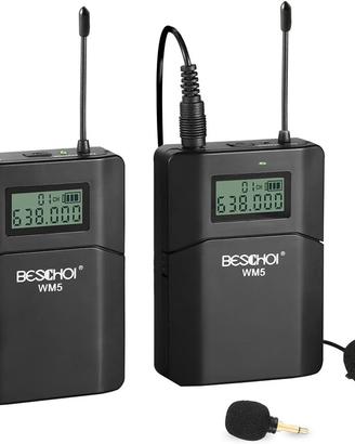 Beschoi 70M Wireless Microfono Lavalier AUDIO