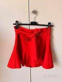 Gonna pantalone rossa