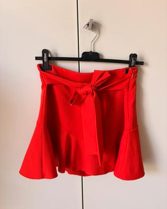 Gonna pantalone rossa