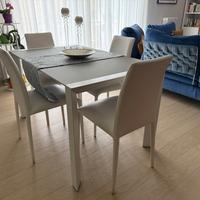 Tavolo soggiorno Ciacci con sedie Riflessi