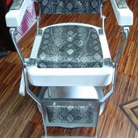 Poltrona da barbiere stile vintage restaurata !