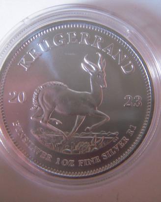 moneta argento Sudafrica 2023 Krugerrand 1 oz