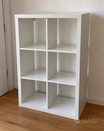 5 scaffali librerie IKEA KALLAX bianchi