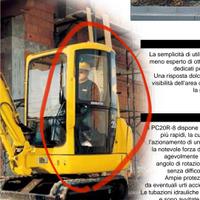 porta escavatore komatsu PC 20 R8 anno 2000