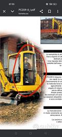 porta escavatore komatsu PC 20 R8 anno 2000