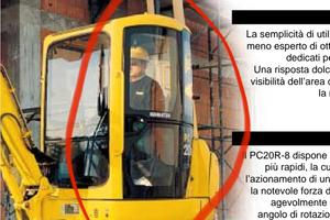 porta escavatore komatsu PC 20 R8 anno 2000