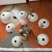 Lampadario vetro Murano anticato