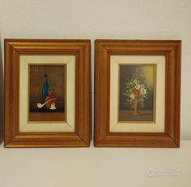 Coppia quadretti vintage decorativi