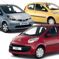 Peugeot 107, Citroen C1, Toyota Aygo, Toyota Yaris