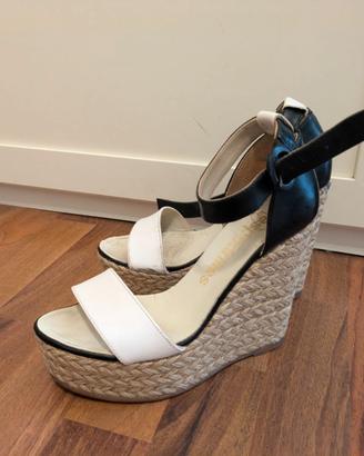 Espadrillas bianco nera