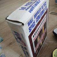 Kit porta spezie con 10 contenitori trasparenti