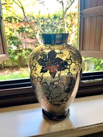 Vaso vintage con inserti argento