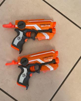 Lotto 2 pistole nerf elite firestrike come nuove
