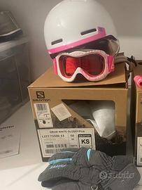 Cascho da sci bambina Salomon + guanti