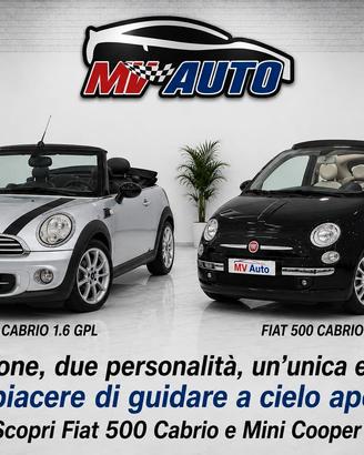 Fiat 500 & Mini Cooper due icone Cabrio