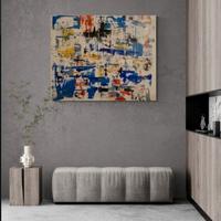 Grande quadro dipinto su tela astratto arte modern