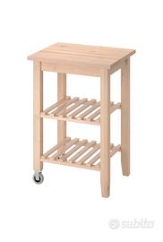 Carrello in legno faggio