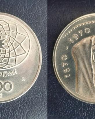 1000 lire argento 1970 Roma Capitale 