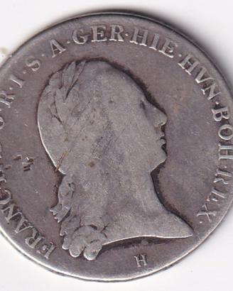 italia stati-1 tallero corone 1796m-francesco II -