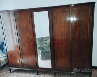 ARMADIO 5 ANTE CON CASSETTIERA STILE CLASSICO 