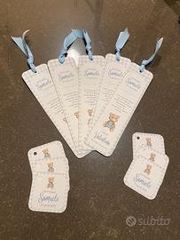 10 segnaposto e 10 tag battesimo