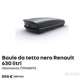 Baule da tetto e barre del tetto Renault