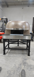 Forno a legna professionale mobile per pizzeria