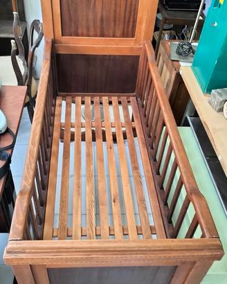 Culla dondolo lettino legno primi '900