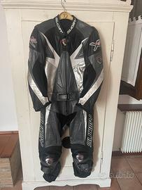 Tuta moto divisibile in pelle Suomy