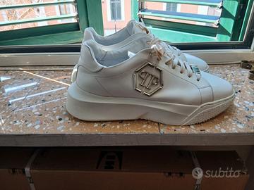 Scarpe Philipp Plein Godzilla Bianco