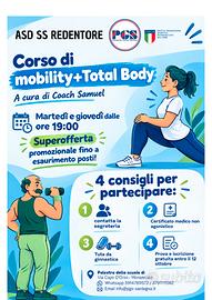 CORSO DI MOBILITY + TOTAL BODY A MONSERRATO 