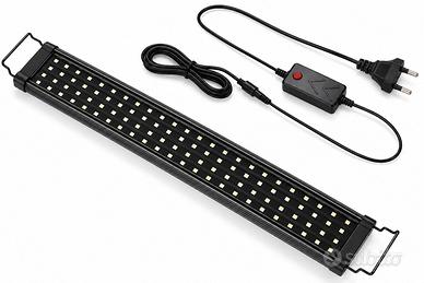 Lampada LED RGB Acquario Slim 28W Luce Piante EU 
