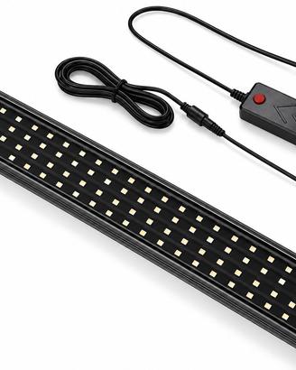 Lampada LED RGB Acquario Slim 28W Luce Piante EU 