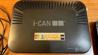 Sintonizzatore TV digitale I-CAN 3820T Nero 