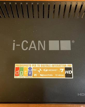 Sintonizzatore TV digitale I-CAN 3820T Nero 