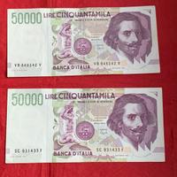 Carta monetaria da 50000 lire