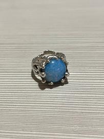 Anello Mago Mondo Mondo in argento e blu