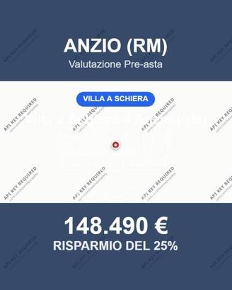 Immobile in asta di 163 m² con box auto a Anzio