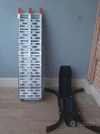 Rampa carica moto + blocca ruota