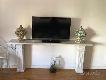 Consolle marmo carrara