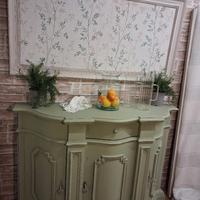 credenza verde salvia in legno