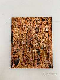 Quadro astratto materico texture naturale