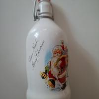 Bottiglia decorata di Natale
