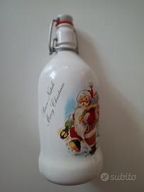 Bottiglia decorata di Natale