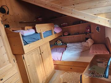 camera per bambini ragazzi artigianale legno