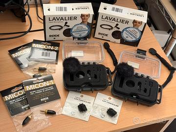 KIT 2xRode Lavalier+4xMiCon+2xLav Concealer