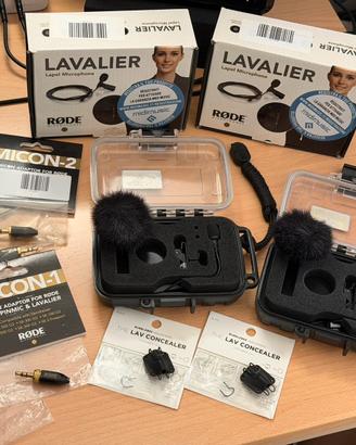 KIT 2xRode Lavalier+4xMiCon+2xLav Concealer