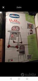 Seggiolone Polly Progres 5 CHICCO, colore beige.