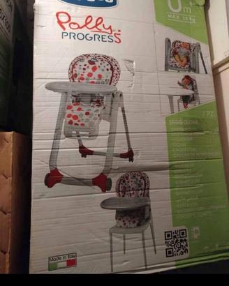 Seggiolone Polly Progres 5 CHICCO, colore beige.