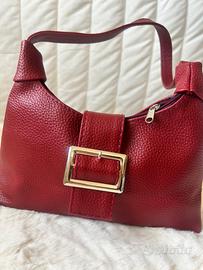 Borsa a Spalla Vintage Rosso ciliegia